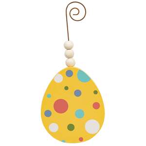 Beaded Deco Easter Egg Ornament, 4 Asstd.