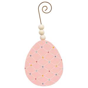 Beaded Deco Easter Egg Ornament, 4 Asstd.