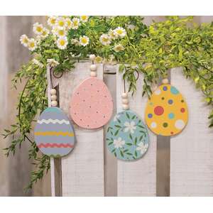 Beaded Deco Easter Egg Ornament, 4 Asstd.