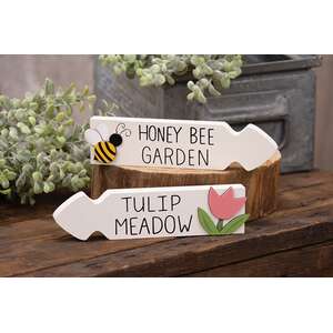 Honey Bee Garden Tulip Meadow Arrow Sitter, 2 Asstd.