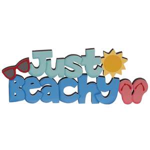 Beach Bum Wooden Word Sitter, 3 Asstd.