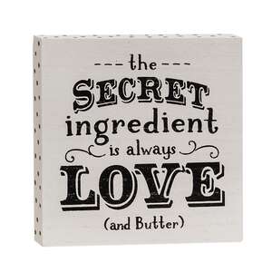 The Secret Ingredient Is Always Love and Butter Block