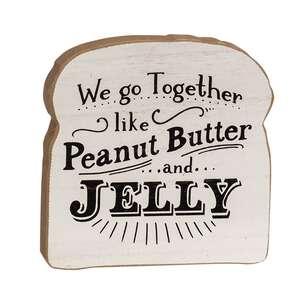 Butter On My Toast Block Sitter, 2 Asstd.