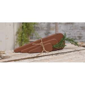 3 Set, Chunky Wooden Carrot Bundle