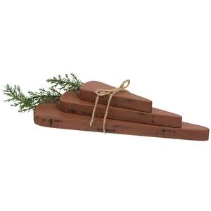 3 Set, Chunky Wooden Carrot Bundle