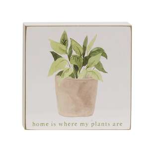 Love Grows Here House Plant Square Block, 4 Asstd.