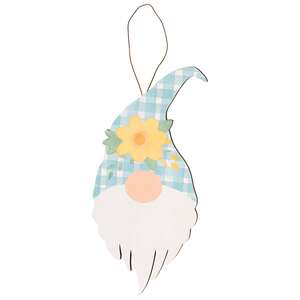 Spring Flower Chunky Gnome Ornament, 3 Asstd.