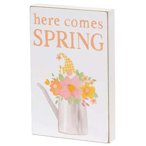 Happy Spring Floral Gnome Block, 2 Asstd.