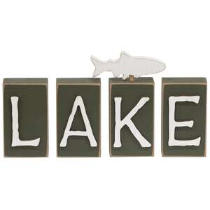 4 Set, "Lake" Word Blocks