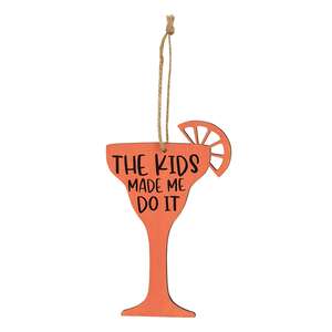 Margarita Words Wooden Ornament, 2 Asstd.