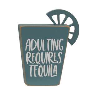 Tequila Words Block Sitter, 2 Asstd.;