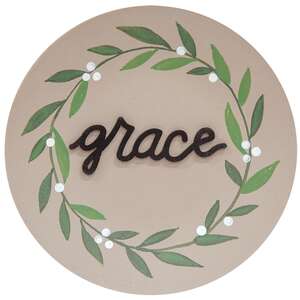 Grace, Faith, Hope Vine Plate, 3 Asstd.