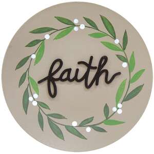 Grace, Faith, Hope Vine Plate, 3 Asstd.