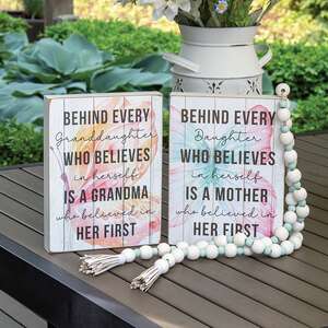 Behind Every Daughter Butterfly Box Sign