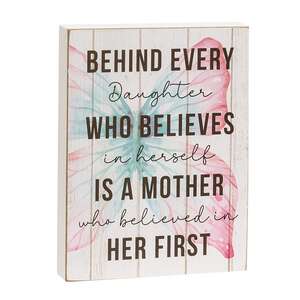 Behind Every Daughter Butterfly Box Sign