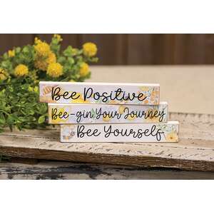 Watercolor Bee Floral Mini Stick, 3 Asstd.