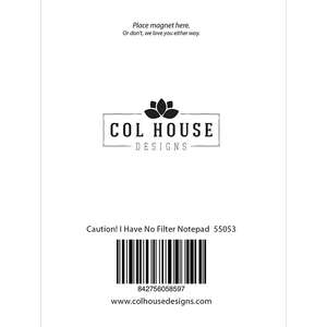 Caution! I Have No Filter Notepad 55053;