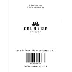 God Is Not Worried Why Are You Notepad 55055;