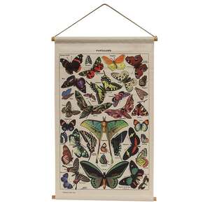Butterfly Linen Wall Hanging 65341;
