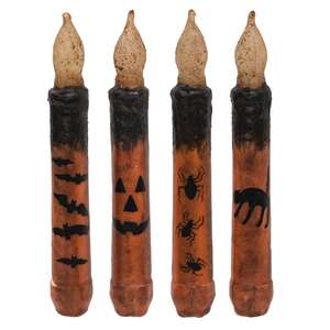 4 Set, Grungy Spooky Timer Tapers