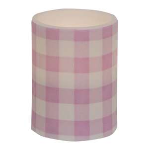 Pink Buffalo Check Timer Pillar, 3"x4" 85081;