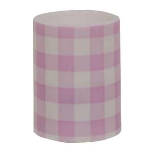 Pink Buffalo Check Timer Pillar, 3"x4" 85081;