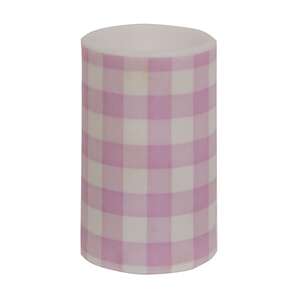 Pink Buffalo Check Timer Pillar, 3"x5" 85091;