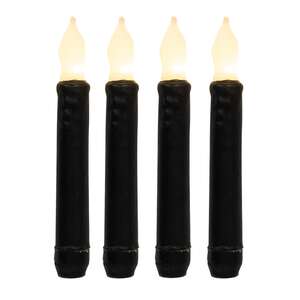 Black Gloss Timer Tapers, 4/Set 85153;