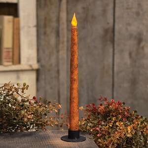 Pumpkin Spice Slender Timer Taper, 10.75"