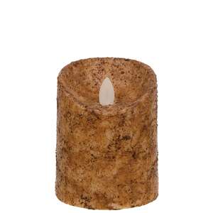 Burnt Ivory Real Motion Timer Pillar, 4"