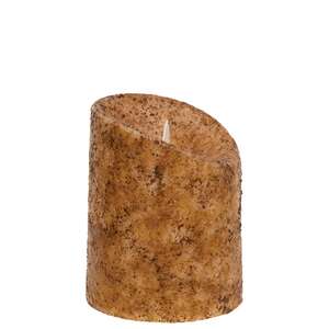 Burnt Ivory Real Motion Timer Pillar, 4"