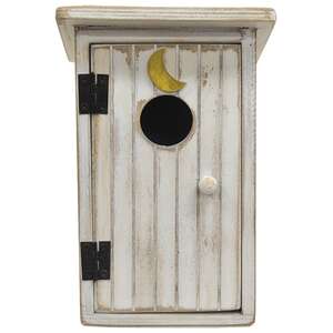 Outhouse Wooden Sitter, White