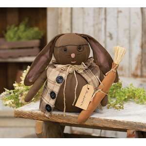 Peter Bunny Doll with Glasses & Carrot