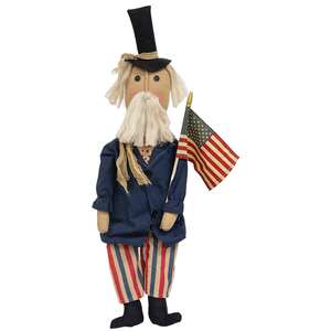 Uncle Sam with American Flag Doll