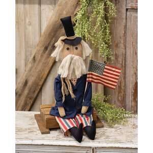 Uncle Sam with American Flag Doll