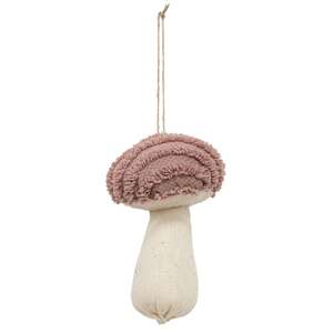 Chenille Stuffed Mushroom Ornament, 3 Asstd.