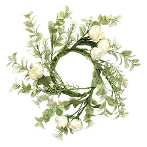 Bridal Rose Blossom Candle Ring, 3.5" FSR48474;