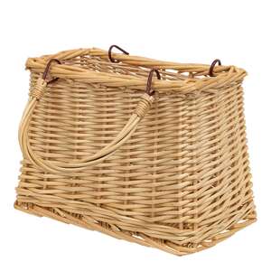 Natural Willow Tapered Basket w/Handles HAC2413;