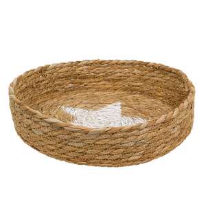 Natural Jute Candle Tray w/Star HAC2416;