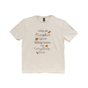 Crisp Air Pumpkin Spice T-Shirt, Natural L145;