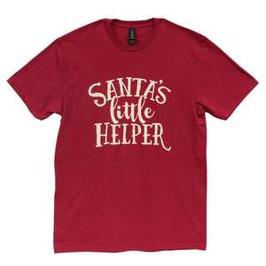 Santa's Little Helper T-Shirt, Cardinal Red L148;