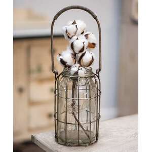 Glass Flower Jar;