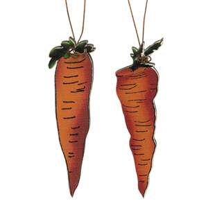 Bunny & Carrots Ornaments, 3/Set