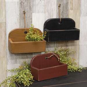 Distressed Primitive Colors Horizontal Wall Shelf, 3 Asstd.