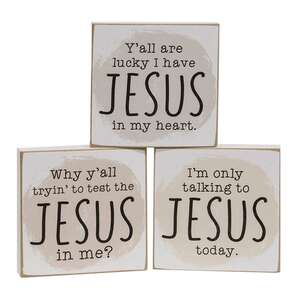 Jesus Today Square Block, 3 Asstd. 37909;