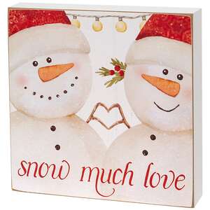 Snow Much Love Box Sign, 3 Asstd.