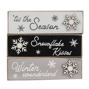 Tis the Season Snowflake Mini Block, 3 Asstd. 37956;