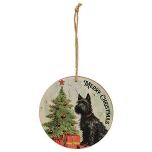 Christmas Wishes Vintage Dog Ornament, 3 Asstd.