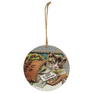 Merry Christmas to All Cat Ornament, 3 Asstd.