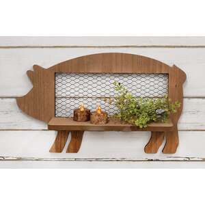 37997 Folding Chicken Wire & Wood Pig Shelf;
